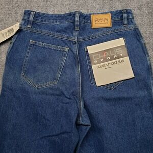 Vintage Chaus Sport Denim Jeans Womens Size 14 Indigo High Rise Cotton Solid New